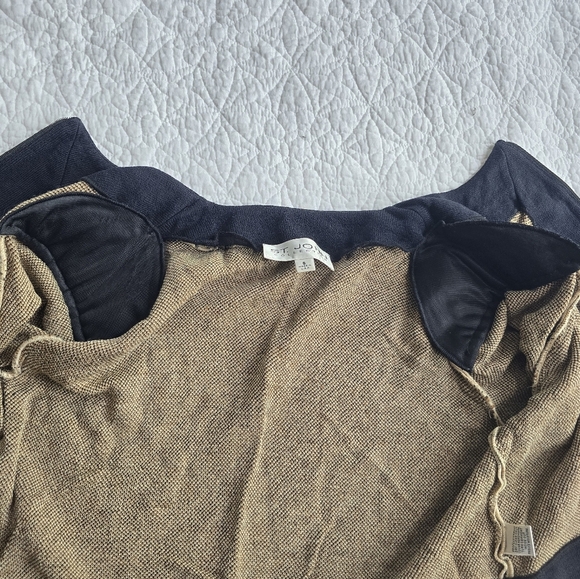 St.John Collection Leopard Print Zip Up Grommet Trim Knit Sweater Cardigan - Picture 7 of 10